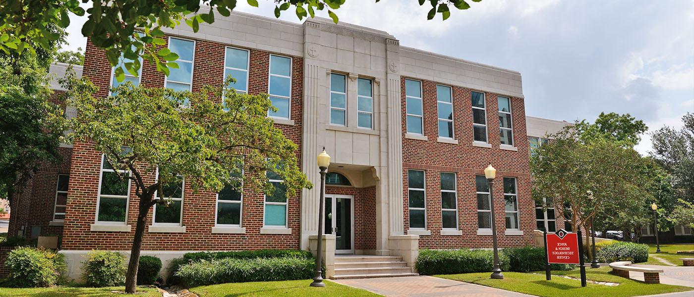 Outdoor photo of the Joyce Design and Technology Building